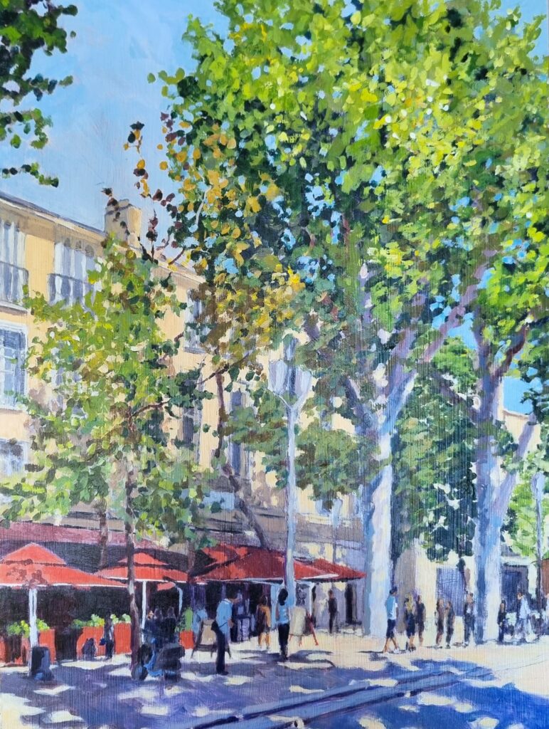 Plane trees, Aix